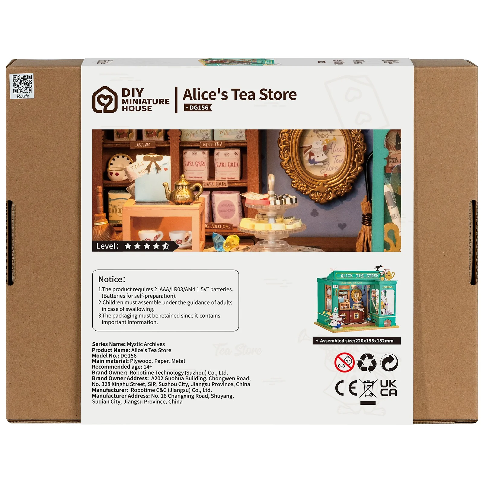 Robotime Alice's Tea Store DG156 - Image 3