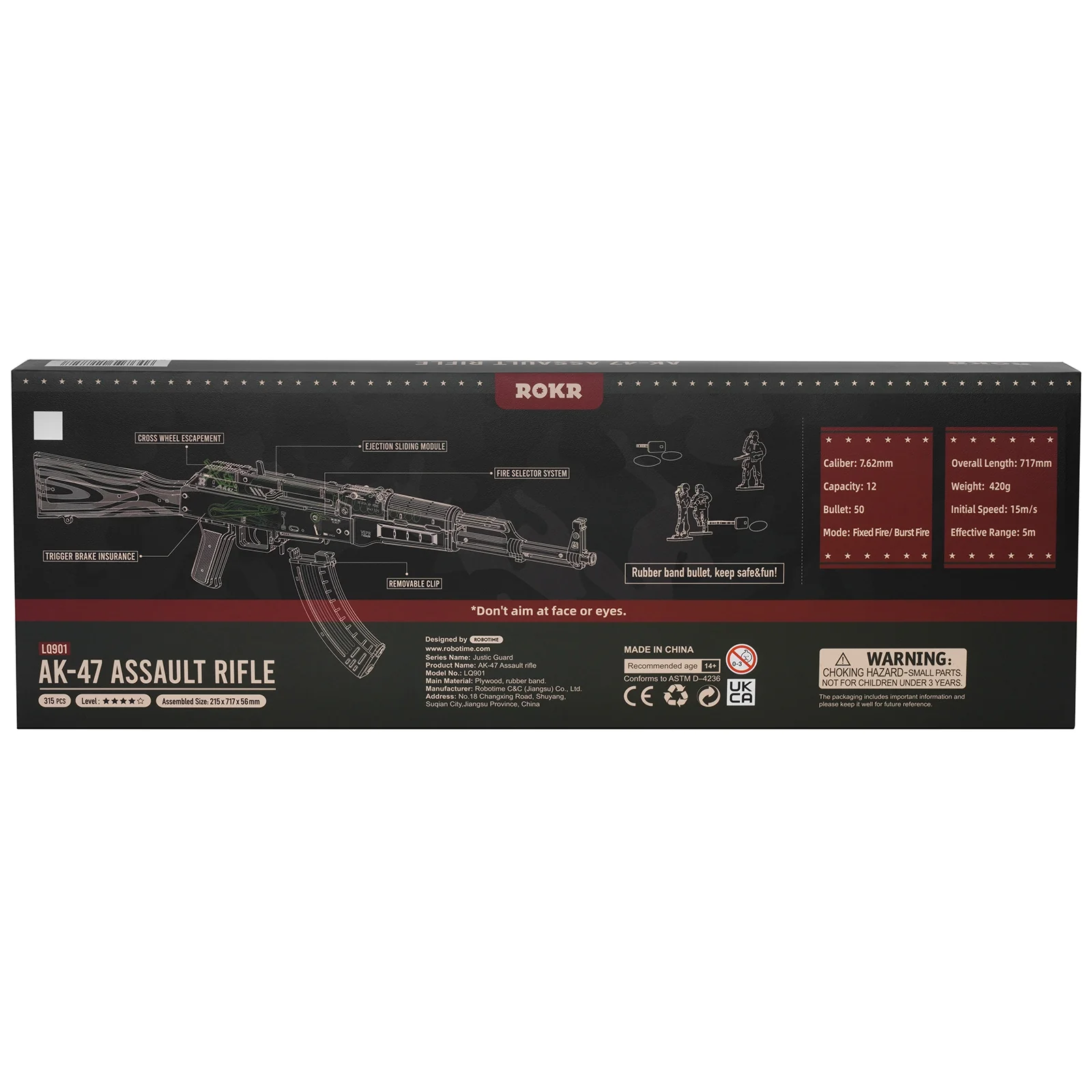 Robotime Automatic Rifle AK-47 LQ901 - Image 3