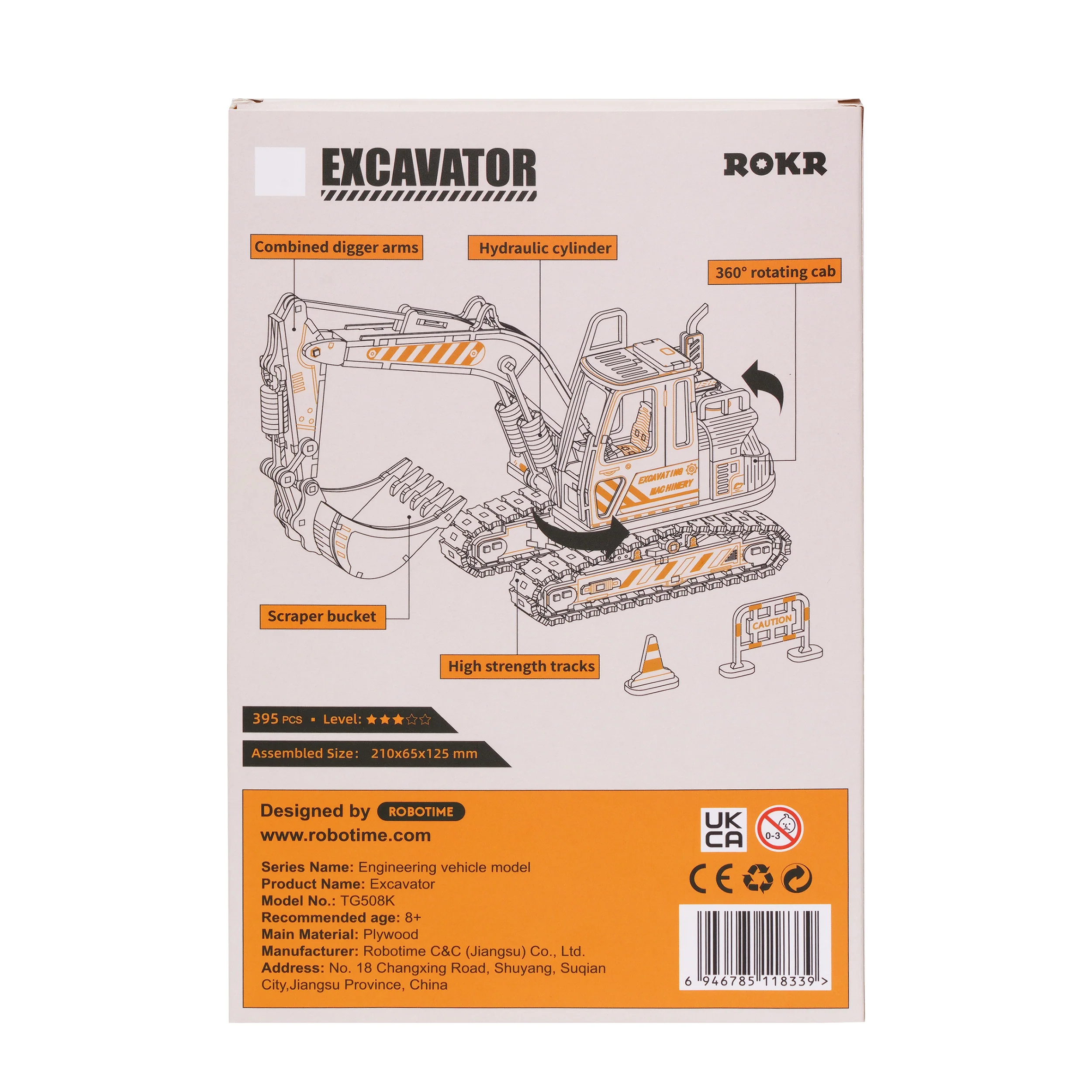 Robotime Excavator TG508K - Image 3