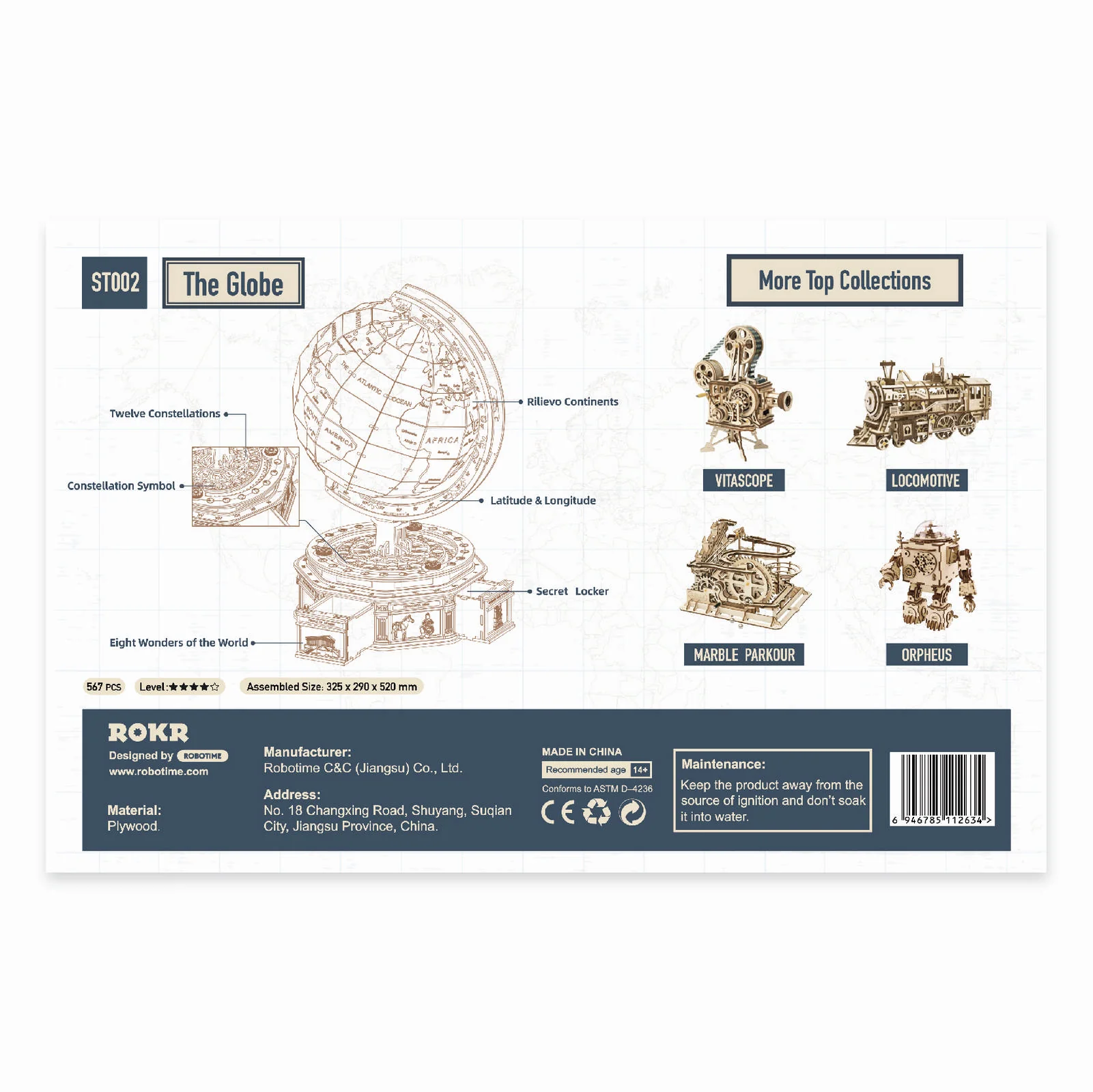 Robotime Globe Super Size ST002 - Image 3