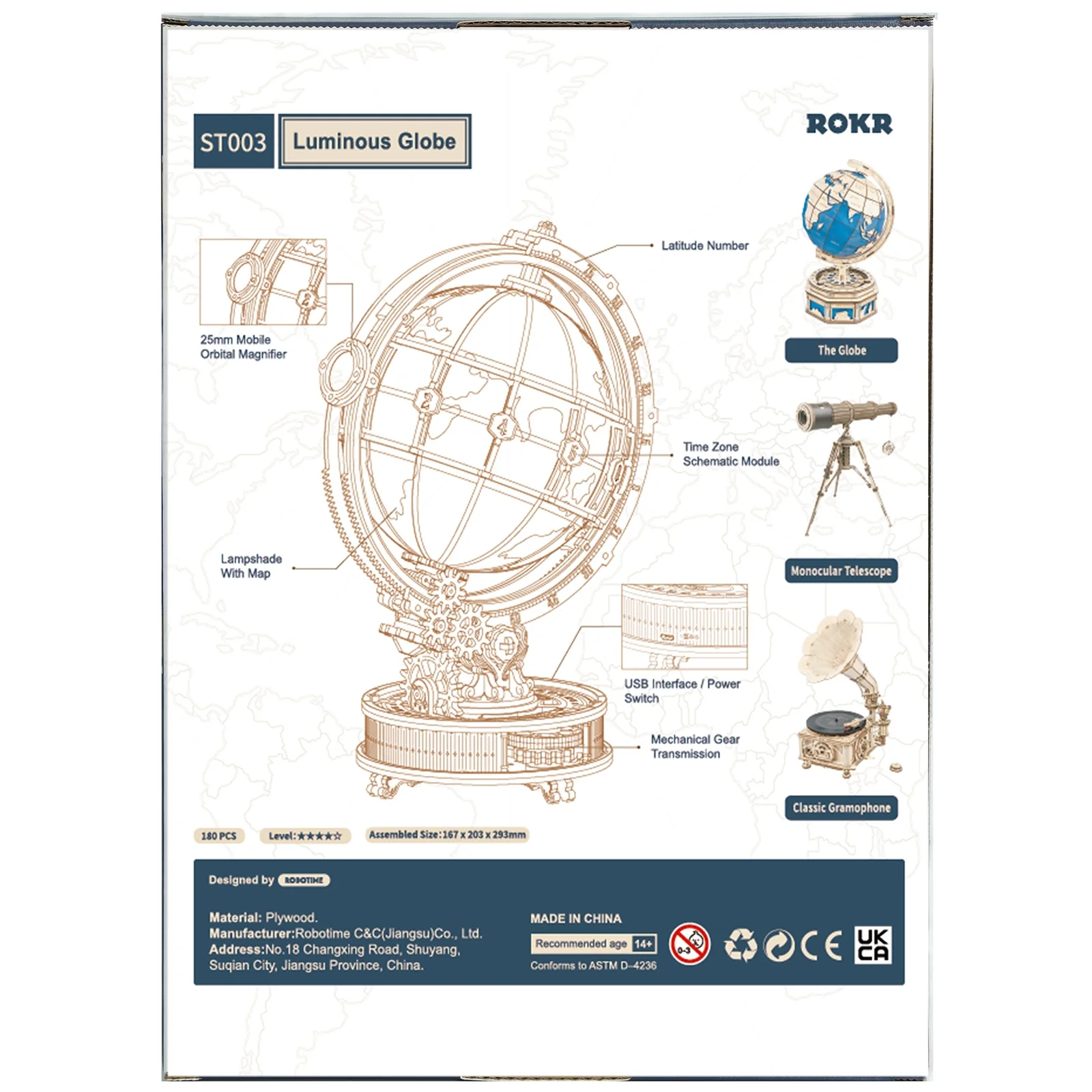 Robotime Luminous Globe ST003 - Image 3