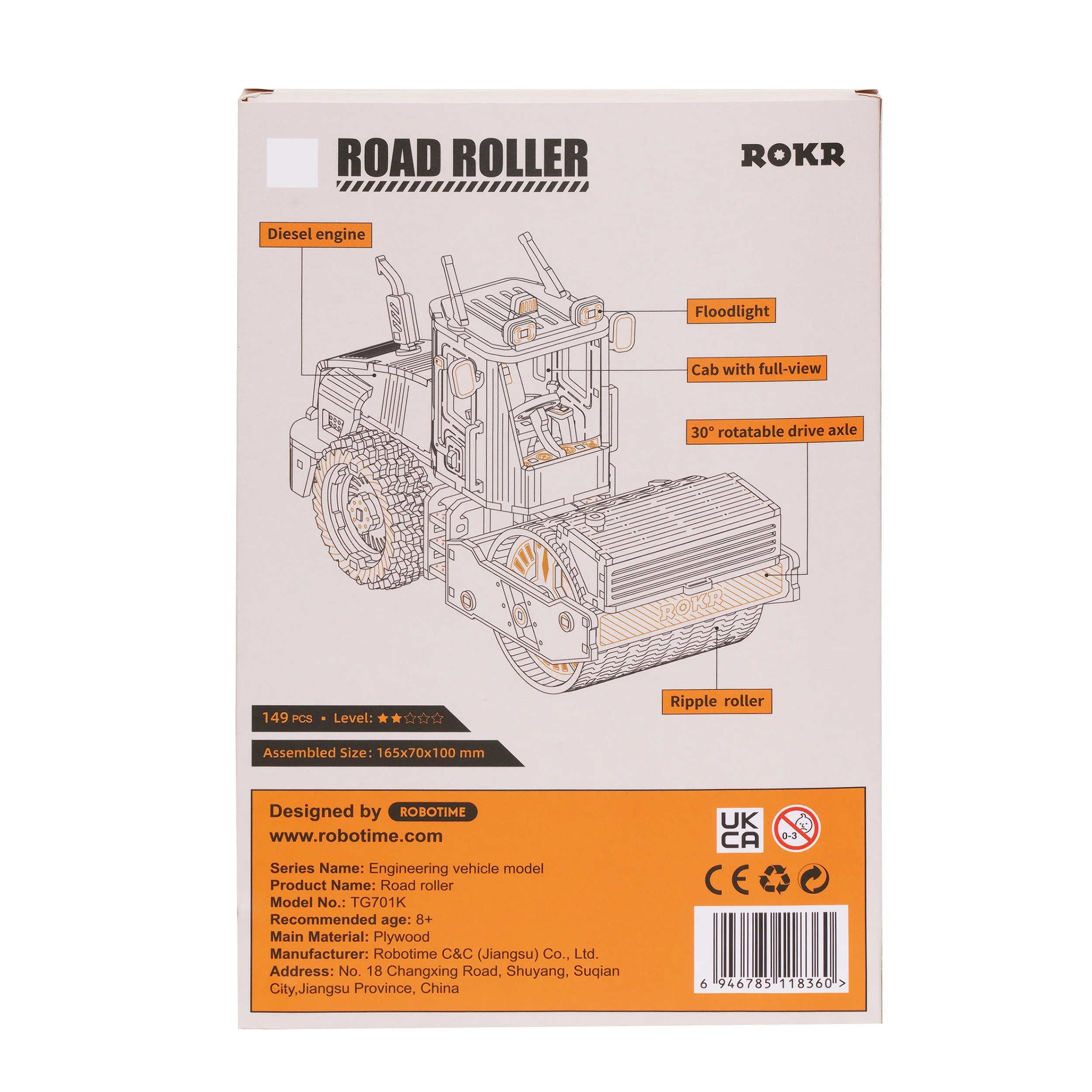 Robotime Road Roller TG701K - Image 3