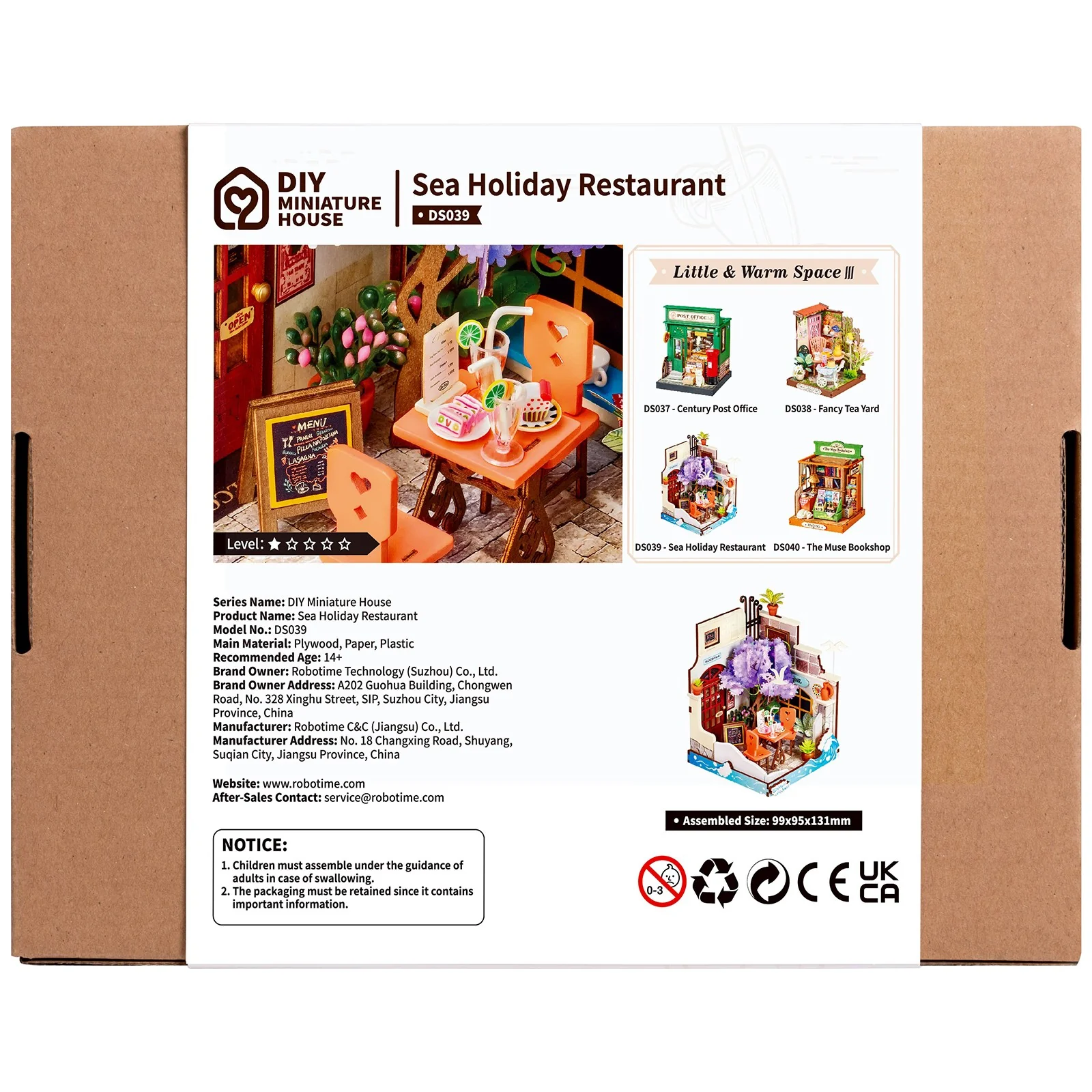 Robotime Sea Holiday Restaurant DS039 - Image 3