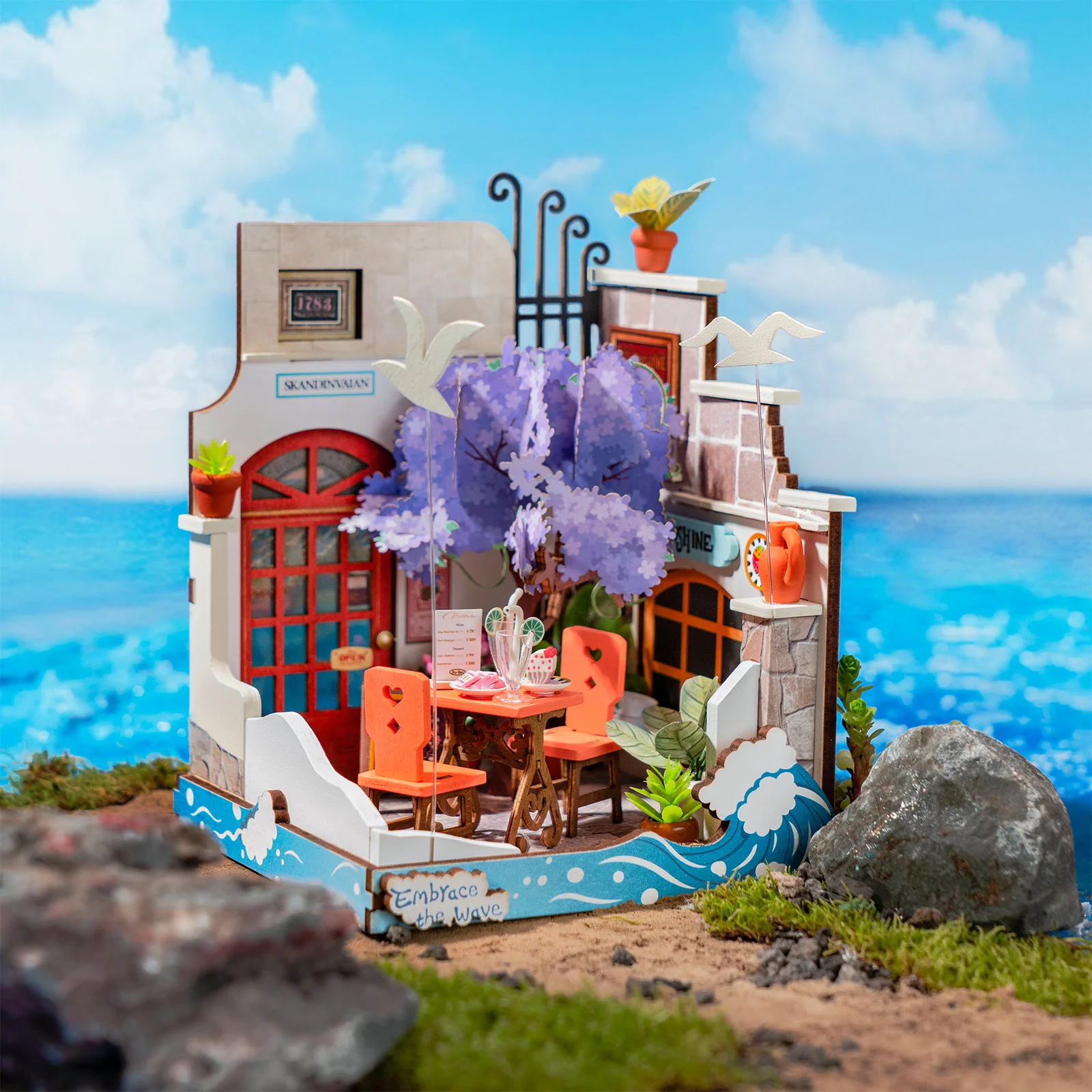 Robotime Sea Holiday Restaurant DS039 - Image 7