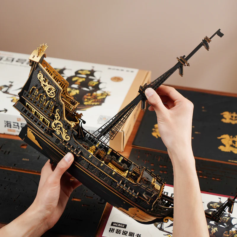 Robotime The Seahorse Barque MCB02 - Image 9