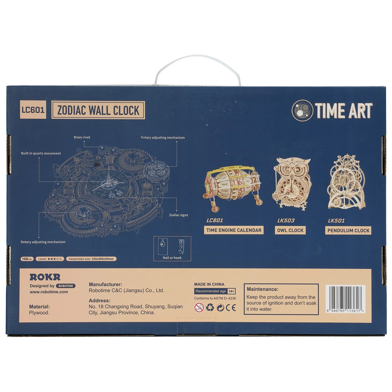 Robotime Zodiac Wall Clock LC601 - Image 3